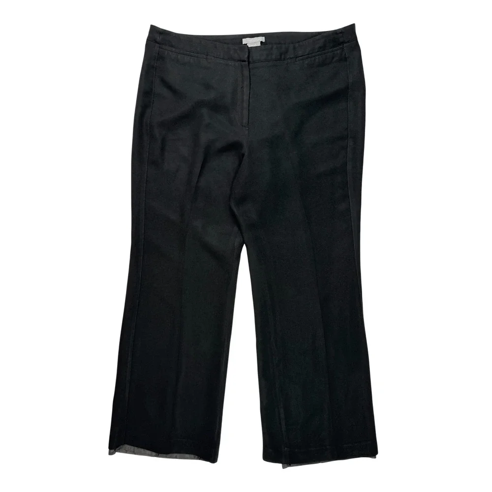 ann taylor black dress pants | & Jumpsuits | Ann Taylor Signature Fit Pants Womens 8 Excellent Wide Leg Trousers Color:Bright Emerald Sleeve:Long PrettyLittleThing Women's Shape Long Leg Shape